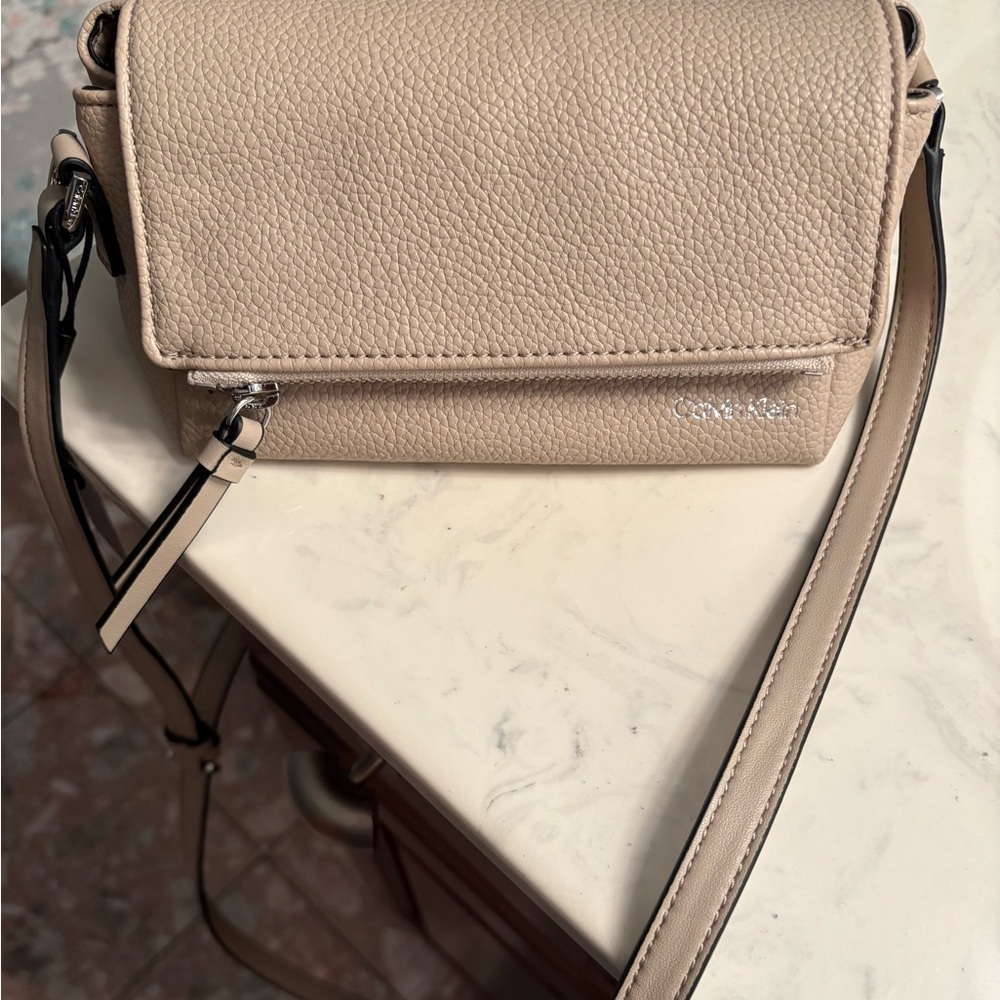 Calvin Klein Light Tan Crossbody Bag